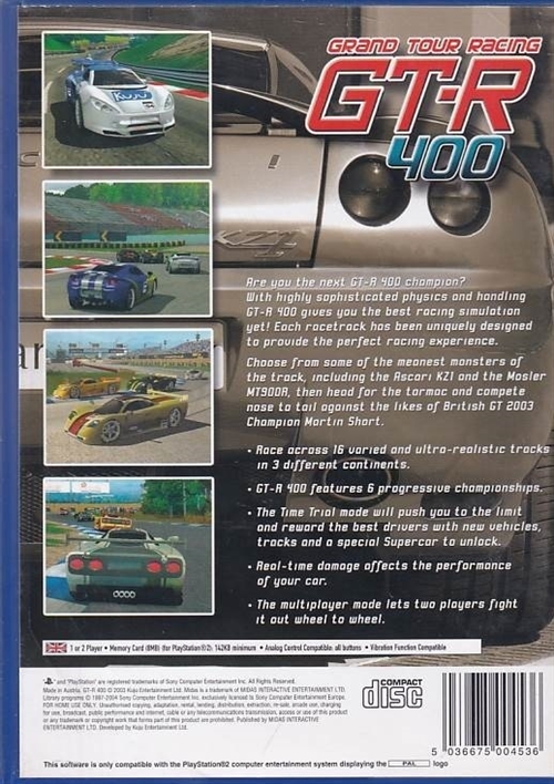 GT-R 400 - PS2 (B Grade) (Genbrug)